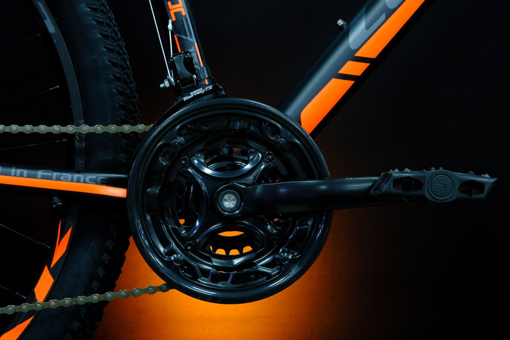 Lorak MAX 150 Матовый Чёрный/Оранжевый 13р (на рост 130-148)