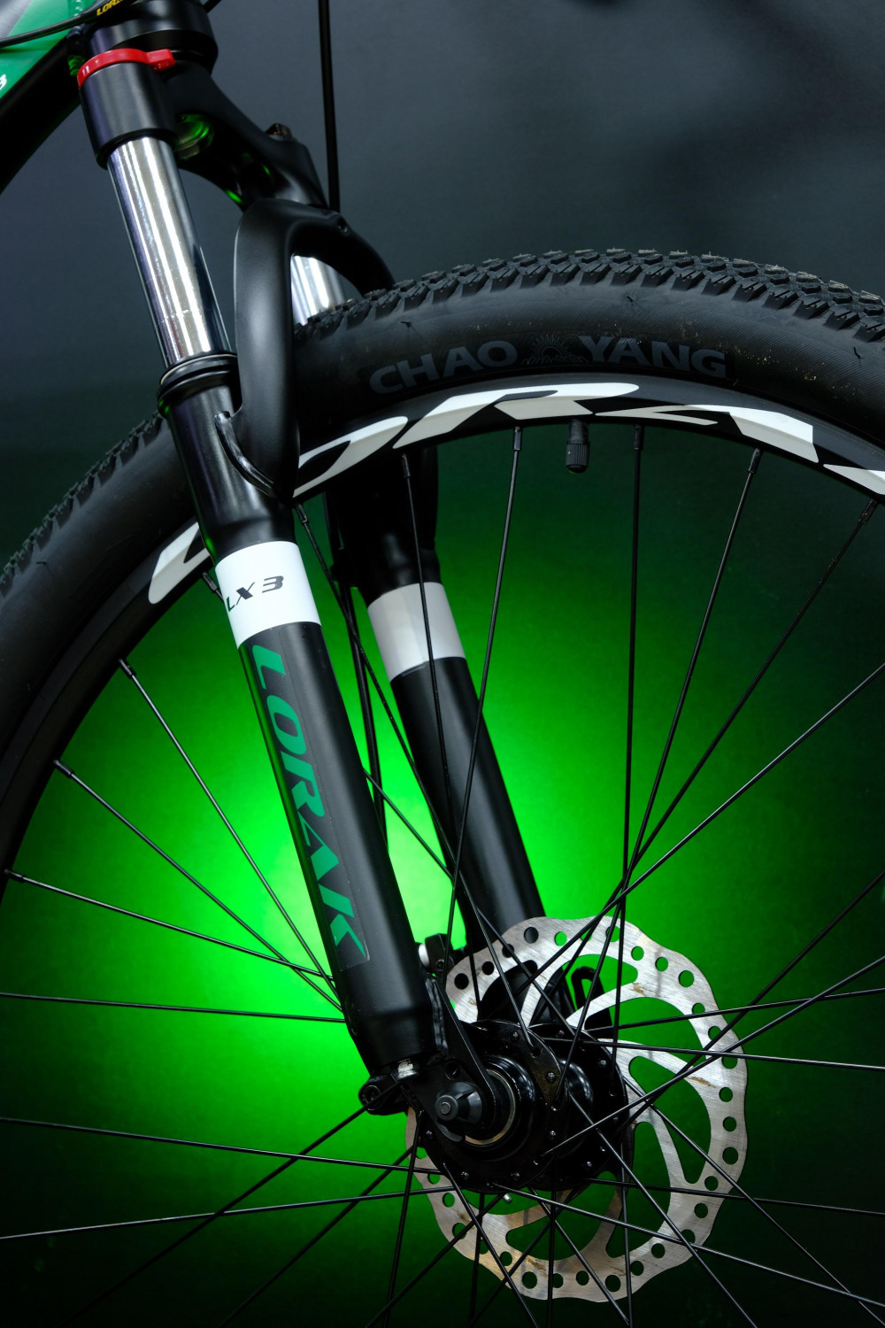 Lorak LX3 Матовый Чёрный/Зелёный рама 19 (на рост 171-182)