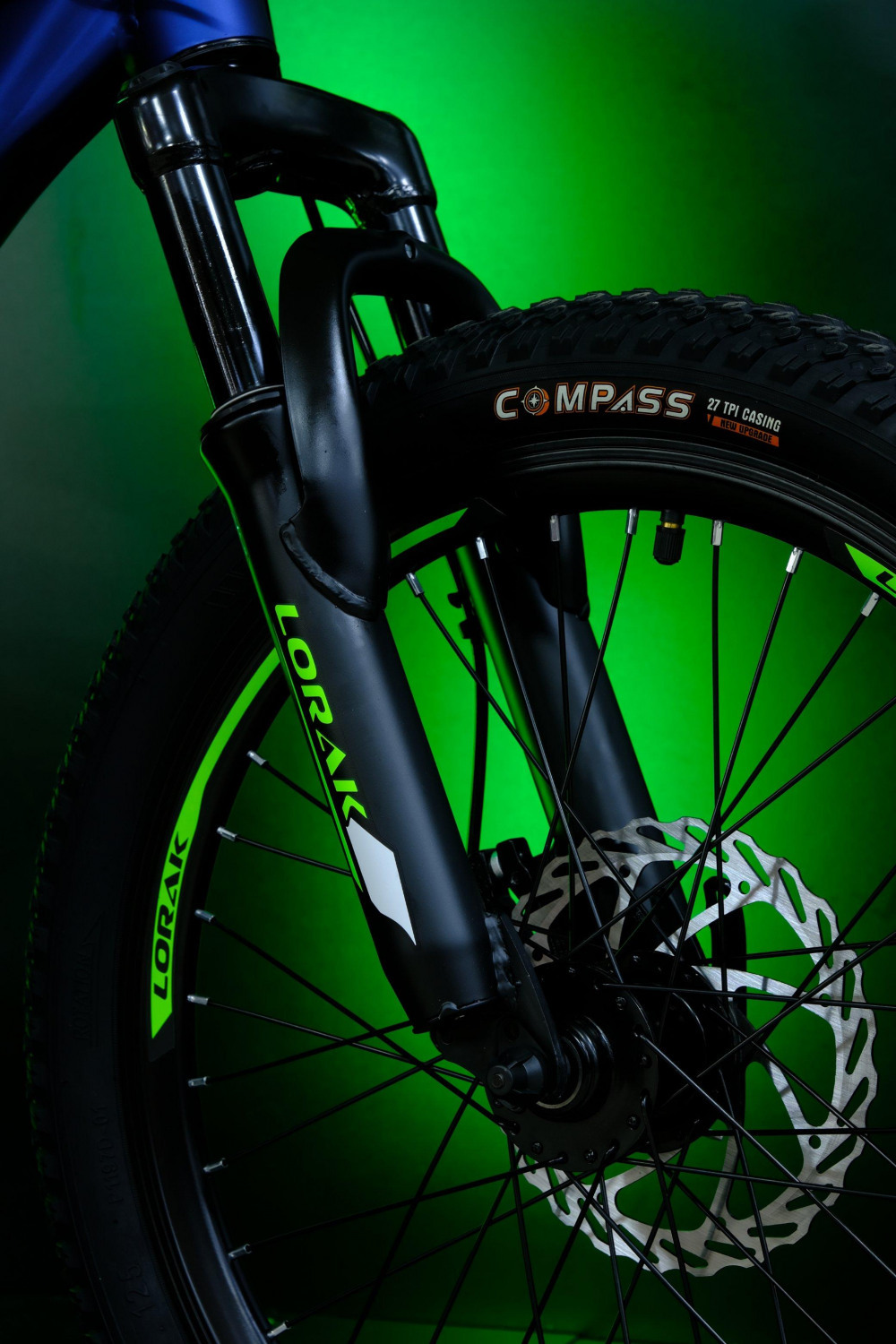 LORAK SHARK 20 BLACK Матовый Синий/Зелёный