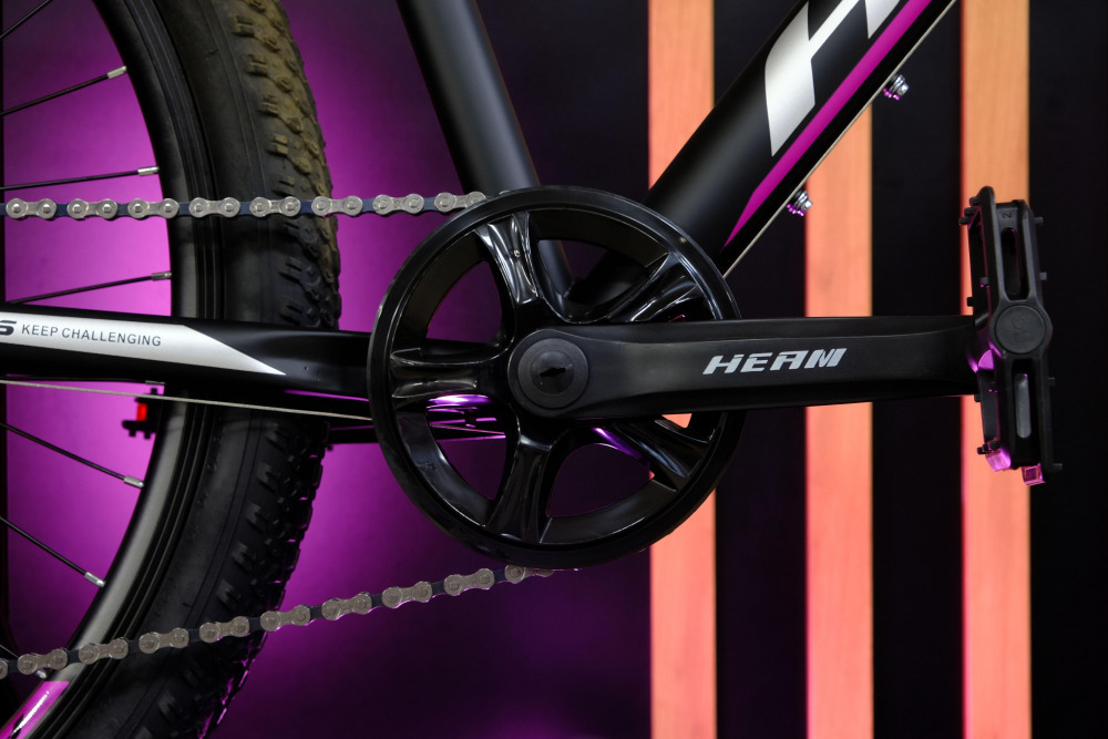 HEAM MATRIX 26 GIRL DISK Матовый Чёрный/Розовый рама 17 (на рост 155-173)